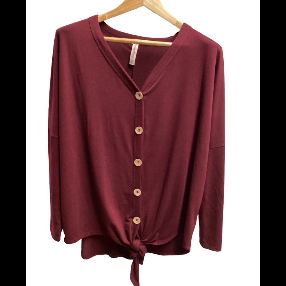 Zenana button down sweater size XL